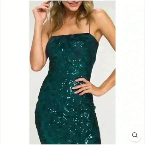 Lovely Day Mini Dress Womens Small Sequin Mesh Party Cocktail Sparkly Homecoming - Picture 1 of 10